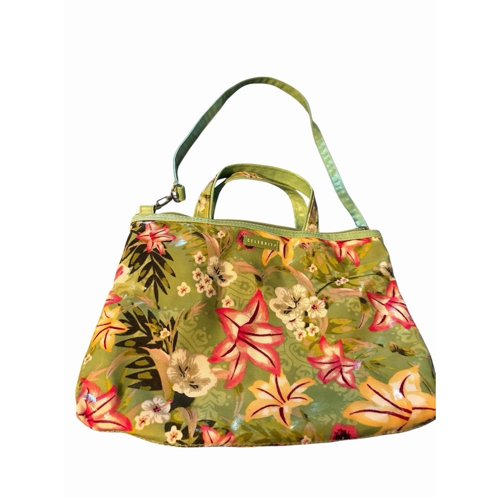 Celebrity Maui Beach, Purse/  Bag,‎ Artsy Leaf Color Floral Crossbody Bright
